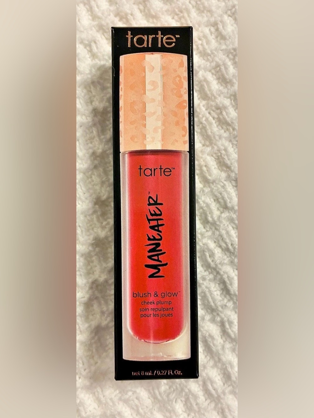 tarte Maneater Blush & Glow Cheek Plump Blush Strawberry NWT